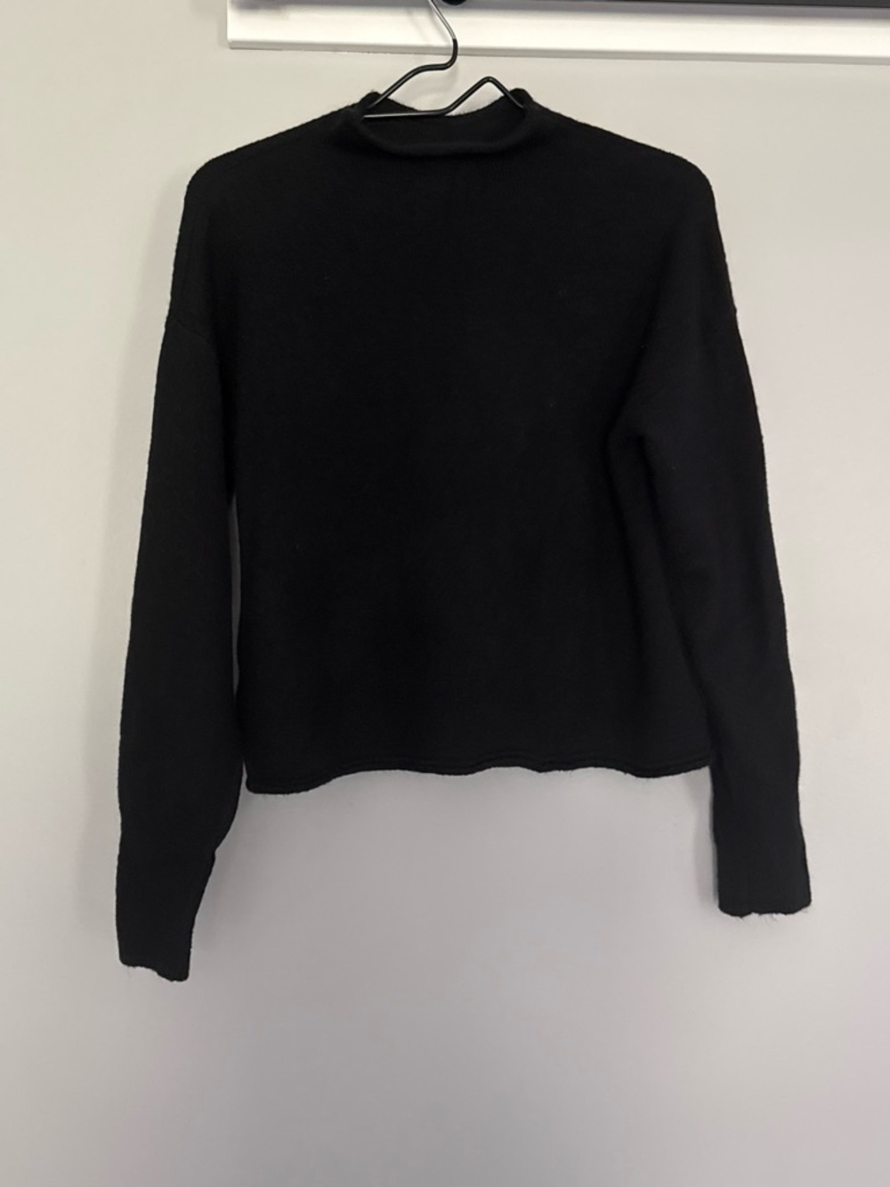 1. State Black Mock Neck Sweater